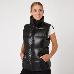 Horze Women's Rianna Shine Padded Vest - Black -Kensington Shop 602902 800 800