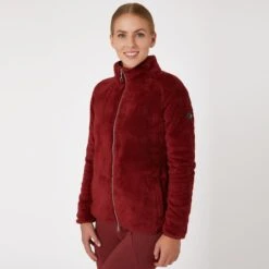 Horze Women's Merida Fleece Jacket - Merlot -Kensington Shop 602939 800 800
