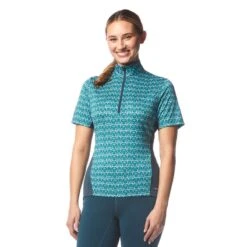 Kerrits Women's Always Cool Print Ice Fil Short Sleeve Shirt - Peacock Iron Bouquet/Lagoon 7 Kerrits Women's Always Cool Print Ice Fil Short Sleeve Shirt - Peacock Iron Bouquet/Lagoon -Kensington Shop 609288 800 800