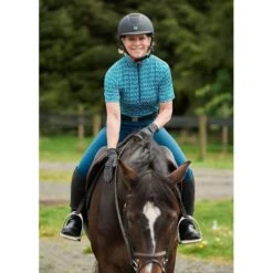 Kerrits Women's Always Cool Print Ice Fil Short Sleeve Shirt - Peacock Iron Bouquet/Lagoon 8 Kerrits Women's Always Cool Print Ice Fil Short Sleeve Shirt - Peacock Iron Bouquet/Lagoon -Kensington Shop 609289 800 800