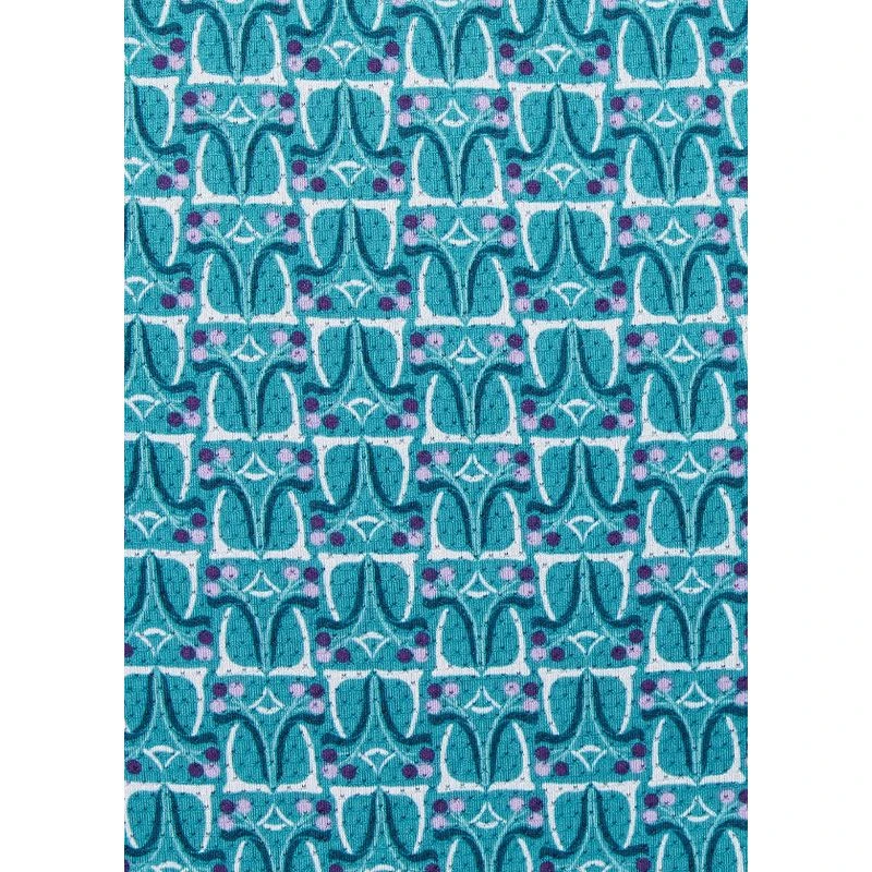 Kerrits Women's Always Cool Print Ice Fil Short Sleeve Shirt - Peacock Iron Bouquet/Lagoon 5 Kerrits Women's Always Cool Print Ice Fil Short Sleeve Shirt - Peacock Iron Bouquet/Lagoon - Image 5