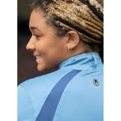 Kerrits Women's Always Cool Solid Ice Fil Short Sleeve Shirt - Lake -Kensington Shop 609673 800 800