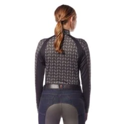 Kerrits Women's Always Cool Print Ice Fil Long Sleeve Shirt - Black Iron Bouquet/Black 7 Kerrits Women's Always Cool Print Ice Fil Long Sleeve Shirt - Black Iron Bouquet/Black -Kensington Shop 610385 800 800