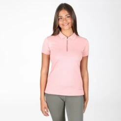 Shires Aubrion Women's Poise Tech Polo - Rose -Kensington Shop 618724 800 800
