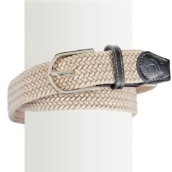 Ovation Women's Braided Stretch Belt - Stone