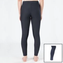 Irideon Kids' Powerstretch Knee Patch Breeches W/Sock - Graphite