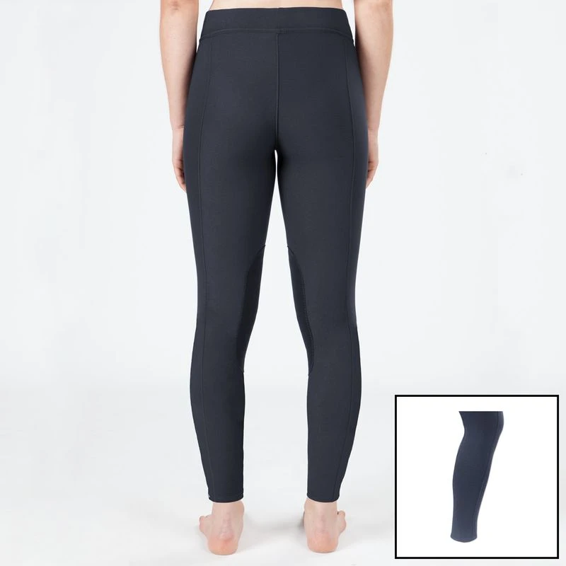 Irideon Kids' Powerstretch Knee Patch Breeches W/Sock - Graphite 1 Irideon Kids' Powerstretch Knee Patch Breeches W/Sock - Graphite