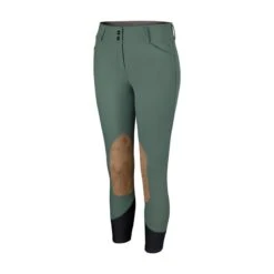 RJ Classics Women's Gulf Natural Rise Front Zip Breeches - Dusty Sage
