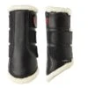 Horze Wellington Fleece Lined Brushing Boots - Black