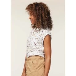 EQL Women's Horizon Rolled Cuff Shirt - Soft White Spring Fever -Kensington Shop 644749 800 800