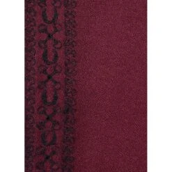 EQL Women's Embroidered EQ Stripe Top - Sangria -Kensington Shop 644968 800 800