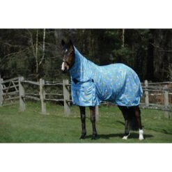 Weatherbeeta Comfitec Essential Mesh II Combo Neck Fly Sheet - Seahorse Print