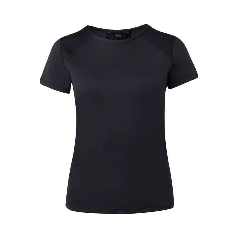 Horze Women's Lucy Ventilated Training Tee Shirt - Dark Navy 1 Horze Women's Lucy Ventilated Training Tee Shirt - Dark Navy
