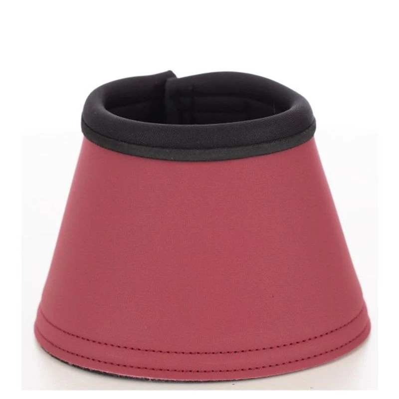 Horze Noir Neoprene-Lined Bell Boots - Rhubarb Dark Red 2 Horze Noir Neoprene-Lined Bell Boots - Rhubarb Dark Red - Image 2