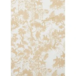 EQL Women's Soft Touch Print Button Up Shirt - Latte Countryside -Kensington Shop 650522 800 800