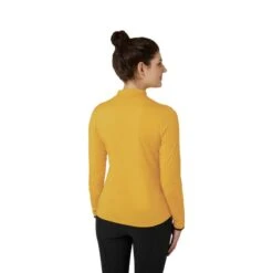 Horze Women's Lucy Long Sleeved Half Zip Ventilated Shirt - Golden Rod -Kensington Shop 651046 800 800