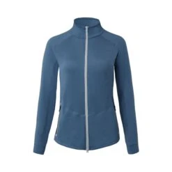 Horze Women's Vera Full Zip Tech Sweatshirt - Coronet Blue