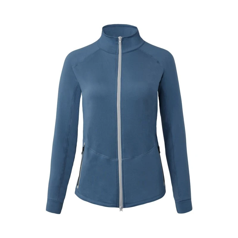 Horze Women's Vera Full Zip Tech Sweatshirt - Coronet Blue 1 Horze Women's Vera Full Zip Tech Sweatshirt - Coronet Blue