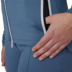 Horze Women's Vera Full Zip Tech Sweatshirt - Coronet Blue 9 Horze Women's Vera Full Zip Tech Sweatshirt - Coronet Blue -Kensington Shop 651082 800 800