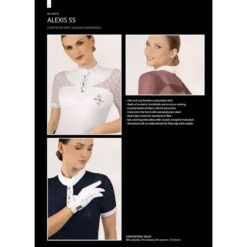 Fair Play Women's Alexis Short Sleeve Competition Shirt - Steel Blue -Kensington Shop 655126 800 800