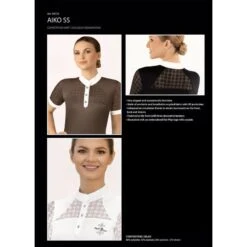 Fair Play Women's Aiko Short Sleeve Competition Shirt - Black 5 Fair Play Women's Aiko Short Sleeve Competition Shirt - Black -Kensington Shop 655512 800 800