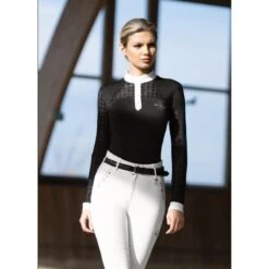 Fair Play Women's Aiko Long Sleeve Competition Shirt - Black -Kensington Shop 655530 800 800