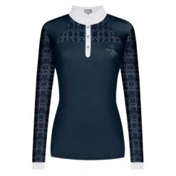 Fair Play Women's Aiko Long Sleeve Competition Shirt - Navy