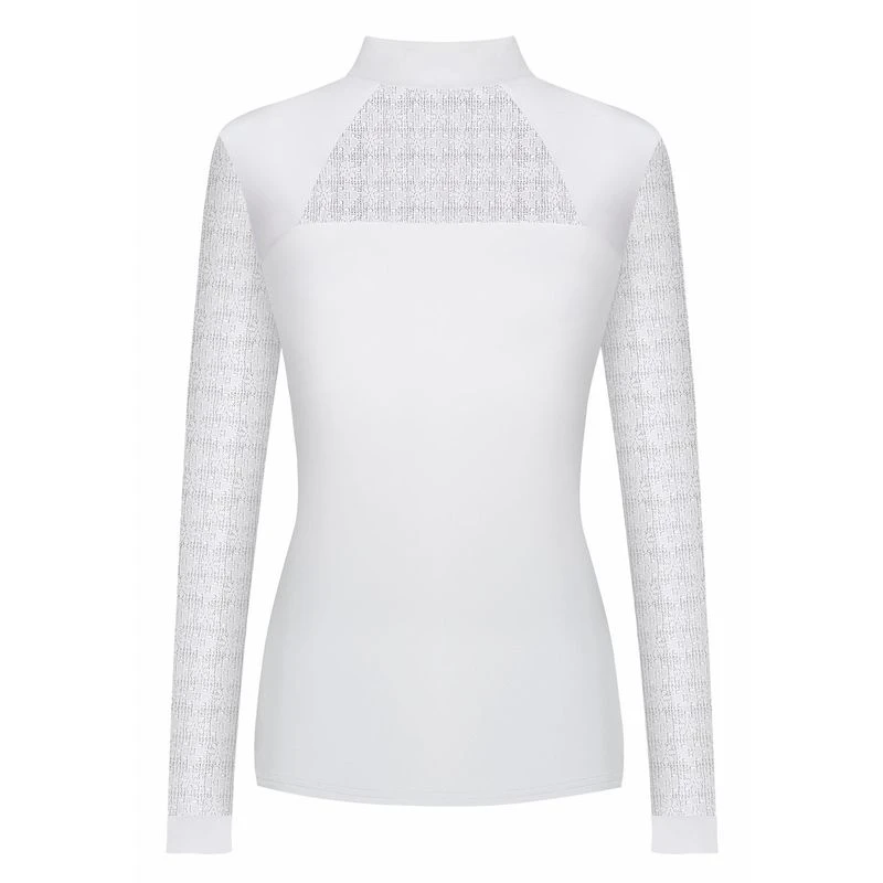 Fair Play Women's Aiko Long Sleeve Competition Shirt - White 2 Fair Play Women's Aiko Long Sleeve Competition Shirt - White - Image 2