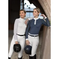 Fair Play Women's Alexis Long Sleeve Competition Shirt - White -Kensington Shop 655810 800 800