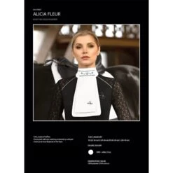 Fair Play Alicia Fleur Ready Tied Stock Tie - White -Kensington Shop 656429 800 800