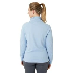 Horze Women's Ira Technical Half Zip Sweatshirt With High Neck - Cashmere Blue 8 Horze Women's Ira Technical Half Zip Sweatshirt With High Neck - Cashmere Blue -Kensington Shop 659691 800 800