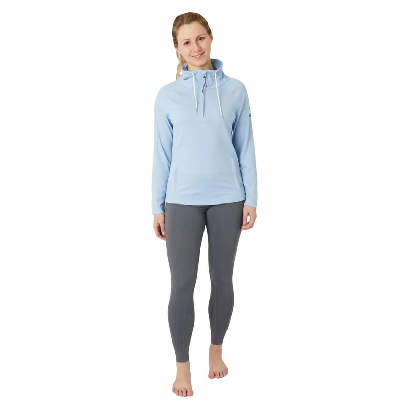 Horze Women's Ira Technical Half Zip Sweatshirt With High Neck - Cashmere Blue 5 Horze Women's Ira Technical Half Zip Sweatshirt With High Neck - Cashmere Blue - Image 5