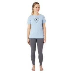 Horze Women's Zion Cotton Stretch T Shirt - Cashmere Blue -Kensington Shop 660137 800 800