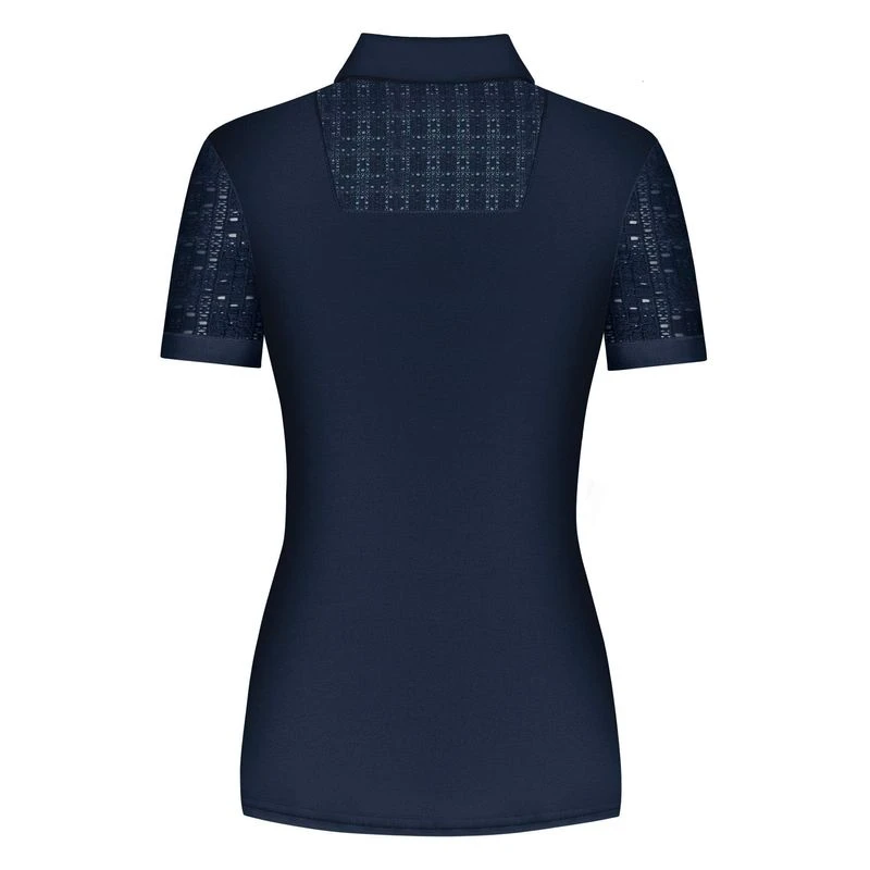 Fair Play Women's Alina Short Sleeve Polo Shirt - Navy 2 Fair Play Women's Alina Short Sleeve Polo Shirt - Navy - Image 2