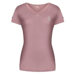 Fair Play Women's Alba Short Sleeve Tech Tee Shirt - Dusty Pink