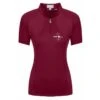 Fair Play Women's Paula Short Sleeve Tech Shirt - Burgundy