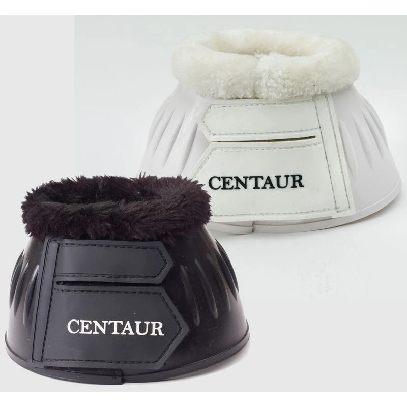 Centaur Fleece Cuff Bell Boots-White - Black 2 Centaur Fleece Cuff Bell Boots-White - Black - Image 2
