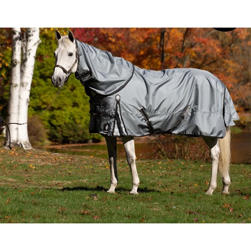 Equinavia Thunder360 Detachable Neck Mid Weight Turnout Blanket 200g - Pewter Gray 1 Equinavia Thunder360 Detachable Neck Mid Weight Turnout Blanket 200g - Pewter Gray