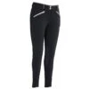 TuffRider Women's Sprint Knee Patch Breeches - Black/Charcoal