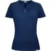 RJ Classics Women's Liza Short Sleeve Tech Tee Shirt - Navy
