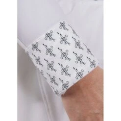 Kerrits Women's Winter Circuit Show Shirt - White/Bits N Crops -Kensington Shop 681319 800 800