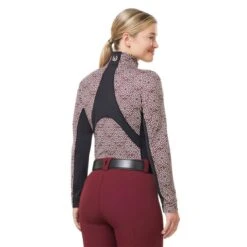 Kerrits Women's Rail Side Quarter Zip Tech Top - Sangria Starlight -Kensington Shop 681958 800 800