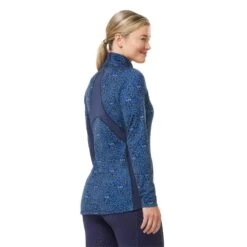 Kerrits Women's Rail Side Quarter Zip Tech Top - Ink Snaffle Harmony -Kensington Shop 682024 800 800