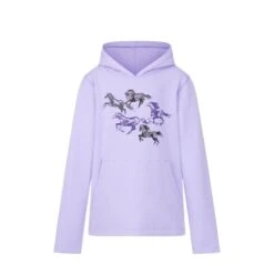 Kerrits Kids' Happy Herd Pullover Hoodie - Violet