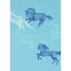 Kerrits Kids' Happy Herd Pullover Hoodie - Topaz -Kensington Shop 682265 800 800