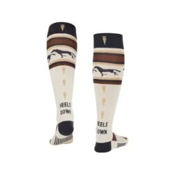 Kerrits Kids' Heels Down Wool Socks - Vanilla/Black