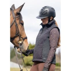 Kerrits Women's Full Motion Quilted Vest - Black -Kensington Shop 682515 800 800