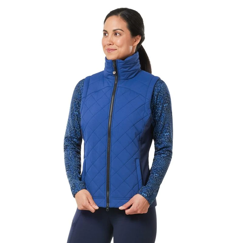 Kerrits Women's Full Motion Quilted Vest - True Blue 2 Kerrits Women's Full Motion Quilted Vest - True Blue - Image 2