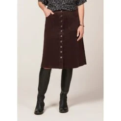EQL Women's Soft Stretch Corduroy Skirt - Java -Kensington Shop 682722 800 800