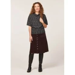 EQL Women's Soft Stretch Corduroy Skirt - Java -Kensington Shop 682723 800 800